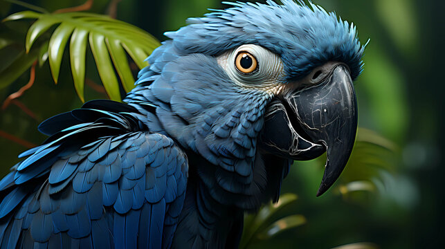 Spix's Macaw in nature