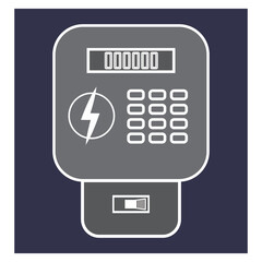 Electricity meter icon