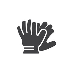 Work Gloves vector icon