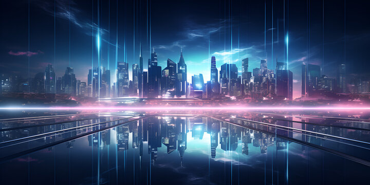 4K AI Wallpaper for PC: Futuristic Abstract Cityscape