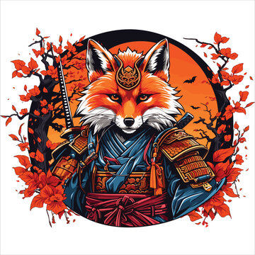 Ilustration The Fox Samurai 