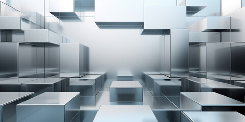 Luxury parametric abstract architecture minimalist background