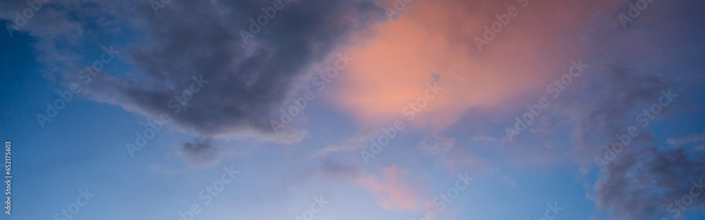 Canvas Prints web banner twilight sky with cloud in summer season