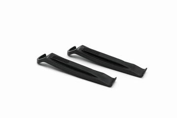Plastic mounts for bicycles.