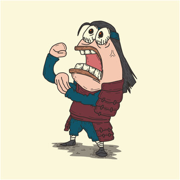 Ninja fish illustration