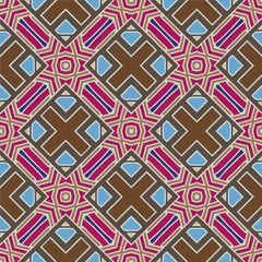 Multicolor seamless geometric pattern. Abstract background with a repeating pattern. Perfect for fashion, textile design, on wall paper, wrapping paper, fabrics and home decor.