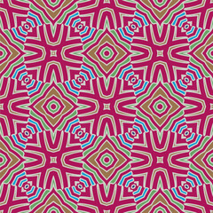 Multicolor seamless geometric pattern. Abstract background with a repeating pattern. Perfect for fashion, textile design, on wall paper, wrapping paper, fabrics and home decor.