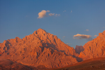 Naklejka premium Beautiful mountain landscape. The Anti Taurus Mountains. Aladaglar National Park. Turkey..
