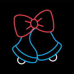 Wedding, Christmas bells isolated vector icon