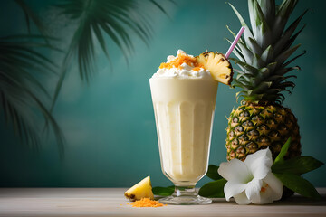 sweet, creamy Pineapple Milkshake