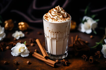 sweet, creamy Spiced Chai Latte Milkshake