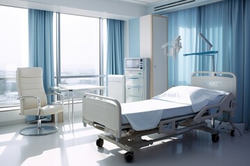 Fototapeta na wymiar modern hospital room