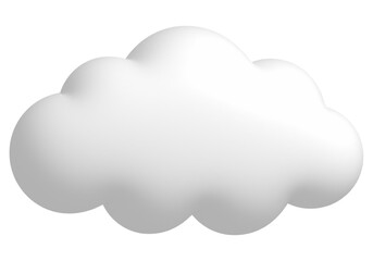 cloud 3d render isolated