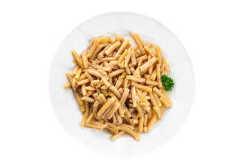 yellow string bean salad canned food beans meal food snack on the table copy space food background rustic top view  