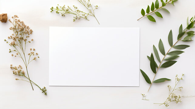 Styled stock photo stationery mockup with blank