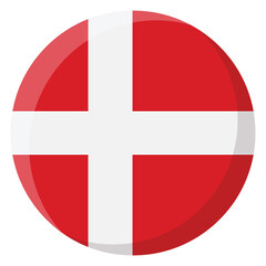 Denmark Flag Circle