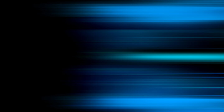 Dark blue background with abstract graphic line elements
