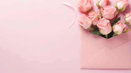 Top view photo of white and pink rose buds