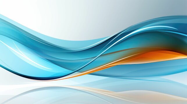 abstract background smooth waves, curves, shiny,ai generated