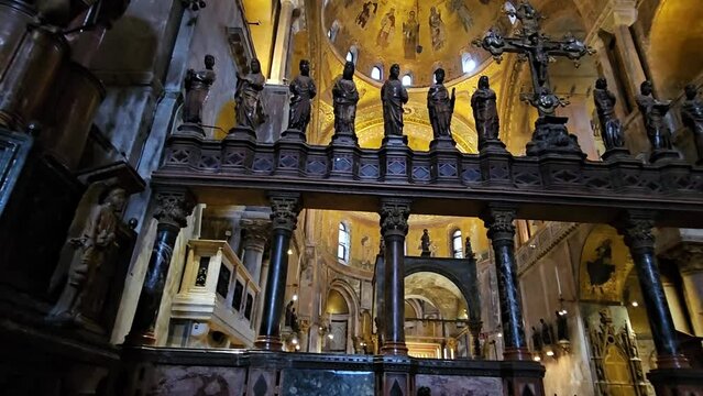 Interior of San Marco Basilica, Venice, Italy