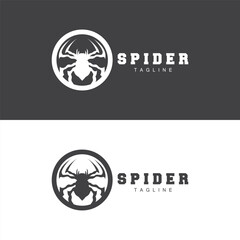 Obraz premium Spider Logo Vector Symbol Illustration Design