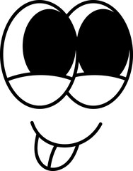 Comic face illustration
