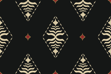 Seamless digital motif patterns woven, embroidered, ikat
