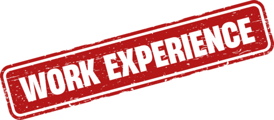 Work experience square grunge stamp