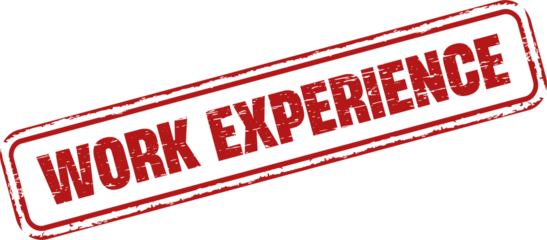 Work experience square grunge stamp