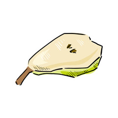 pear drawing vector