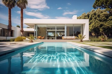 Fototapeta premium Swimming pool in the yard