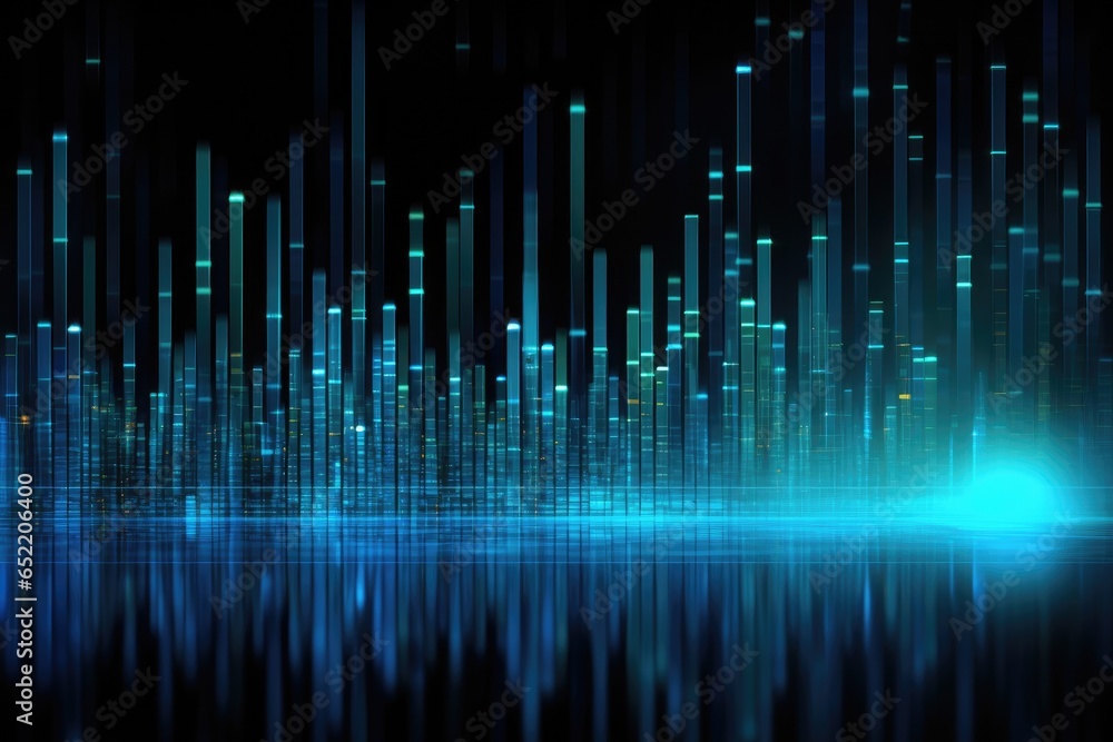 Poster graph and chart for business presentation