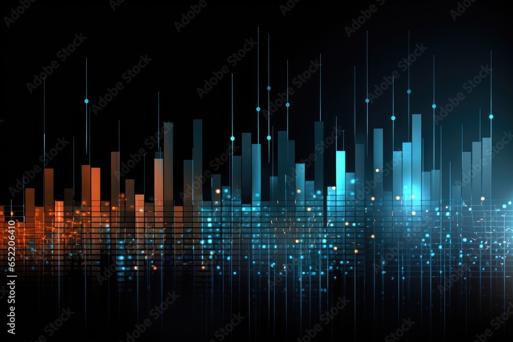 Poster graph and chart for business presentation