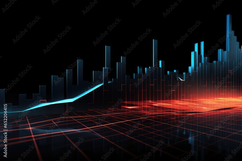 Poster graph and chart for business presentation