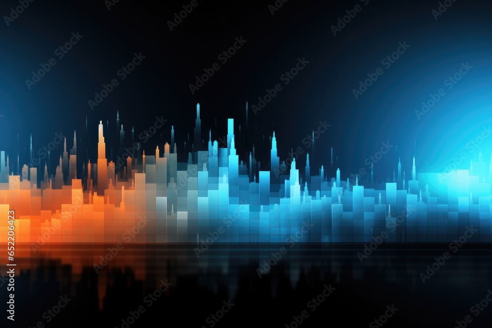 Poster graph and chart for business presentation
