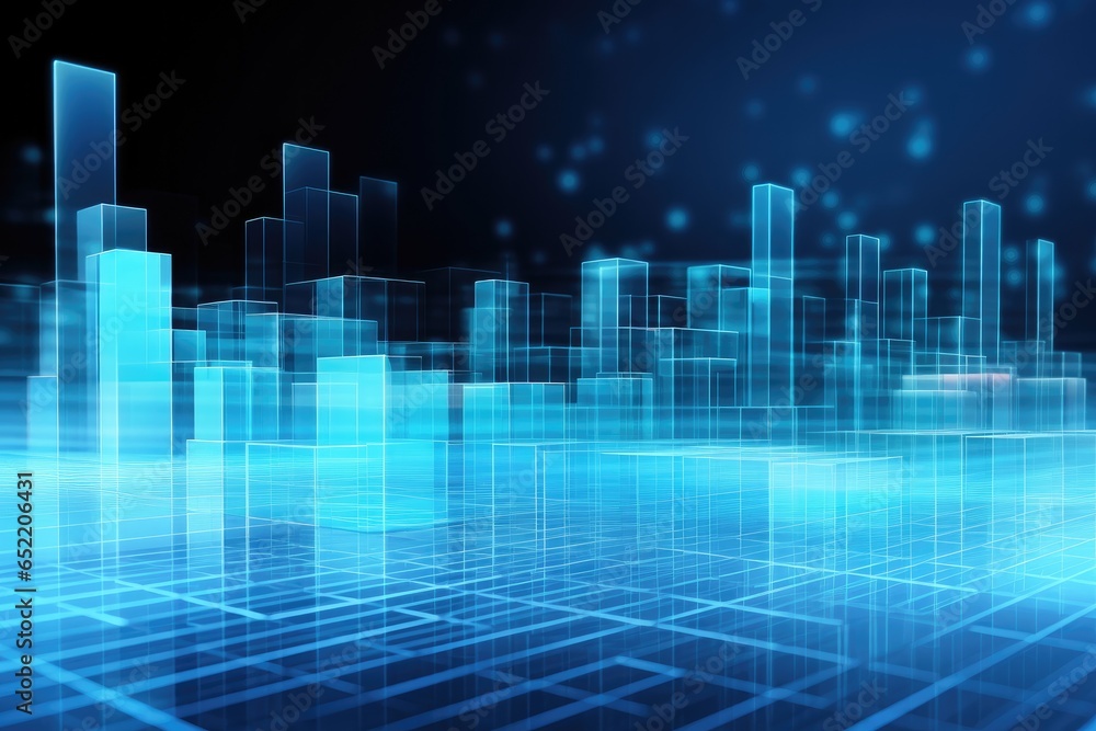 Poster graph and chart for business presentation