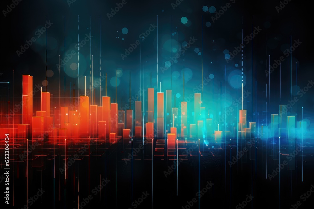 Poster graph and chart for business presentation