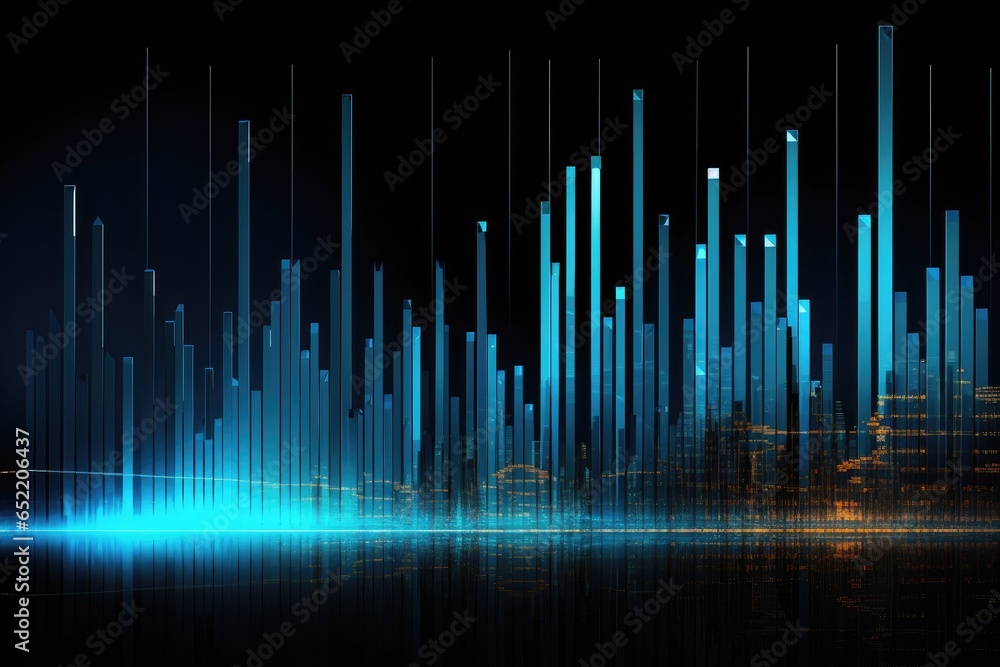 Aufkleber graph and chart for business presentation