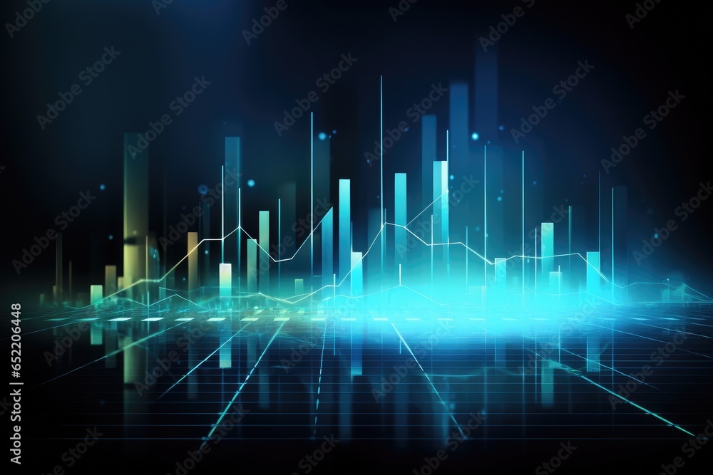 Poster graph and chart for business presentation