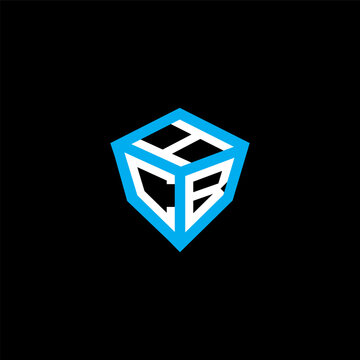 HCB letter logo abstract creative design. HCB unique design, HCB minimalist element design.	