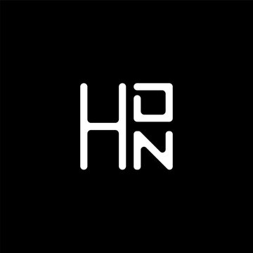 HDN letter logo abstract creative design. HDN unique design, HDN minimalist element design.	