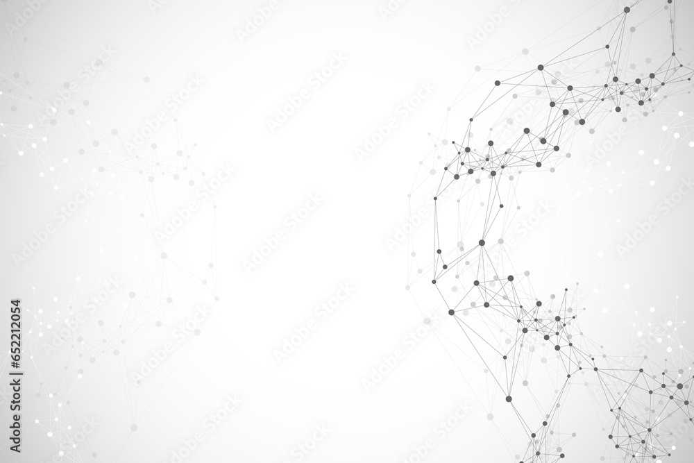 Aufkleber global network connection concept. social network communication in the global business concept. big 