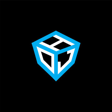 HOJ letter logo abstract creative design. HOJ unique design, HOJ minimalist element design.	