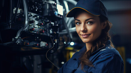 female industrial engineer