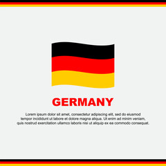 Germany Flag Background Design Template. Germany Independence Day Banner Social Media Post. Germany Design