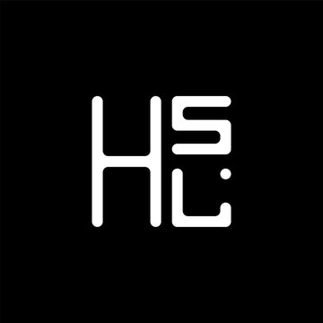 HSL letter logo abstract creative design. HSL unique design, HSL minimalist element design.	