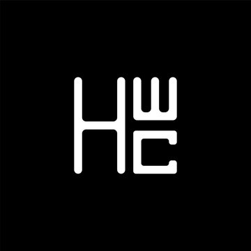 HWC letter logo abstract creative design. HWC unique design, HWC minimalist element design.	