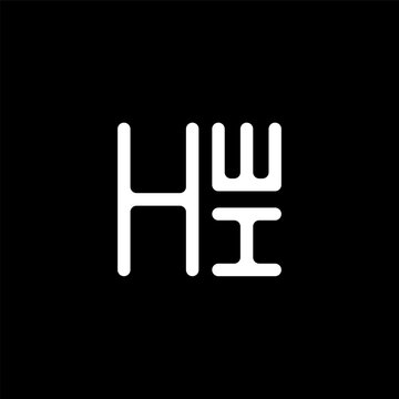 HWI letter logo abstract creative design. HWI unique design, HWI minimalist element design.	