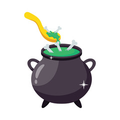 Cauldron pot vector colorful stickers Icon Design illustration. EPS 10 File