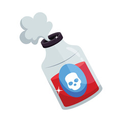 Poison bottle vector colorful stickers Icon Design illustration. EPS 10 File